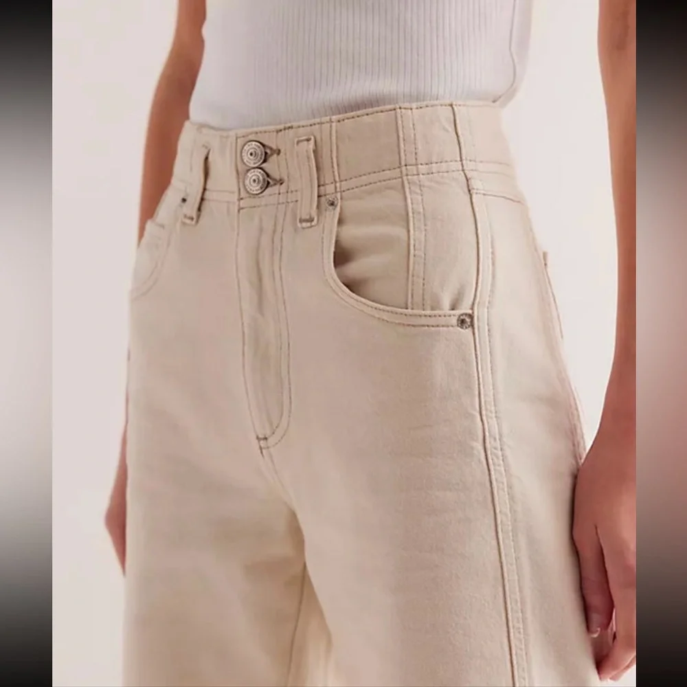 Free People WE THE FREE straight leg jeans NWOT - Picture 3 of 8